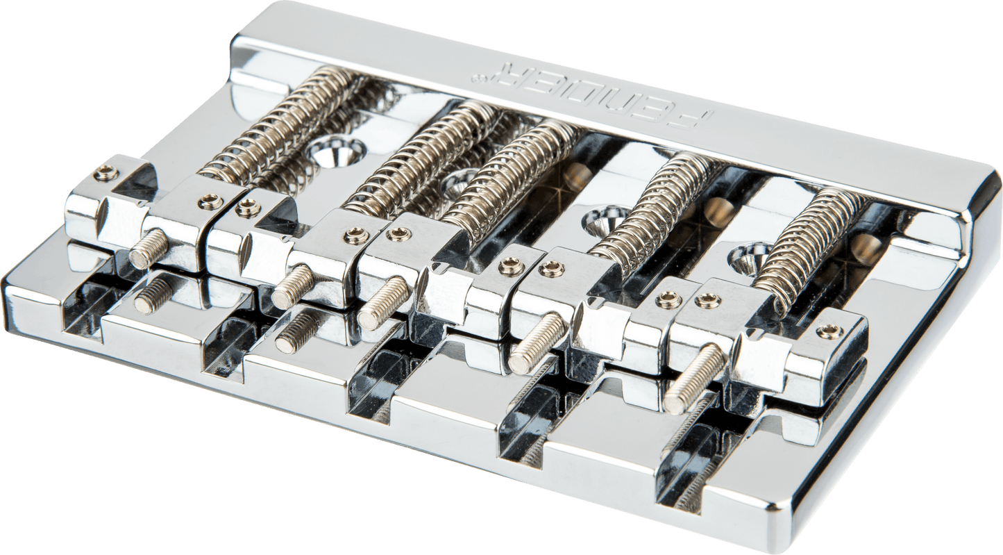 Fender® HiMass™ 5-String Bass Narrow Bridge Assembly With Brass Saddles