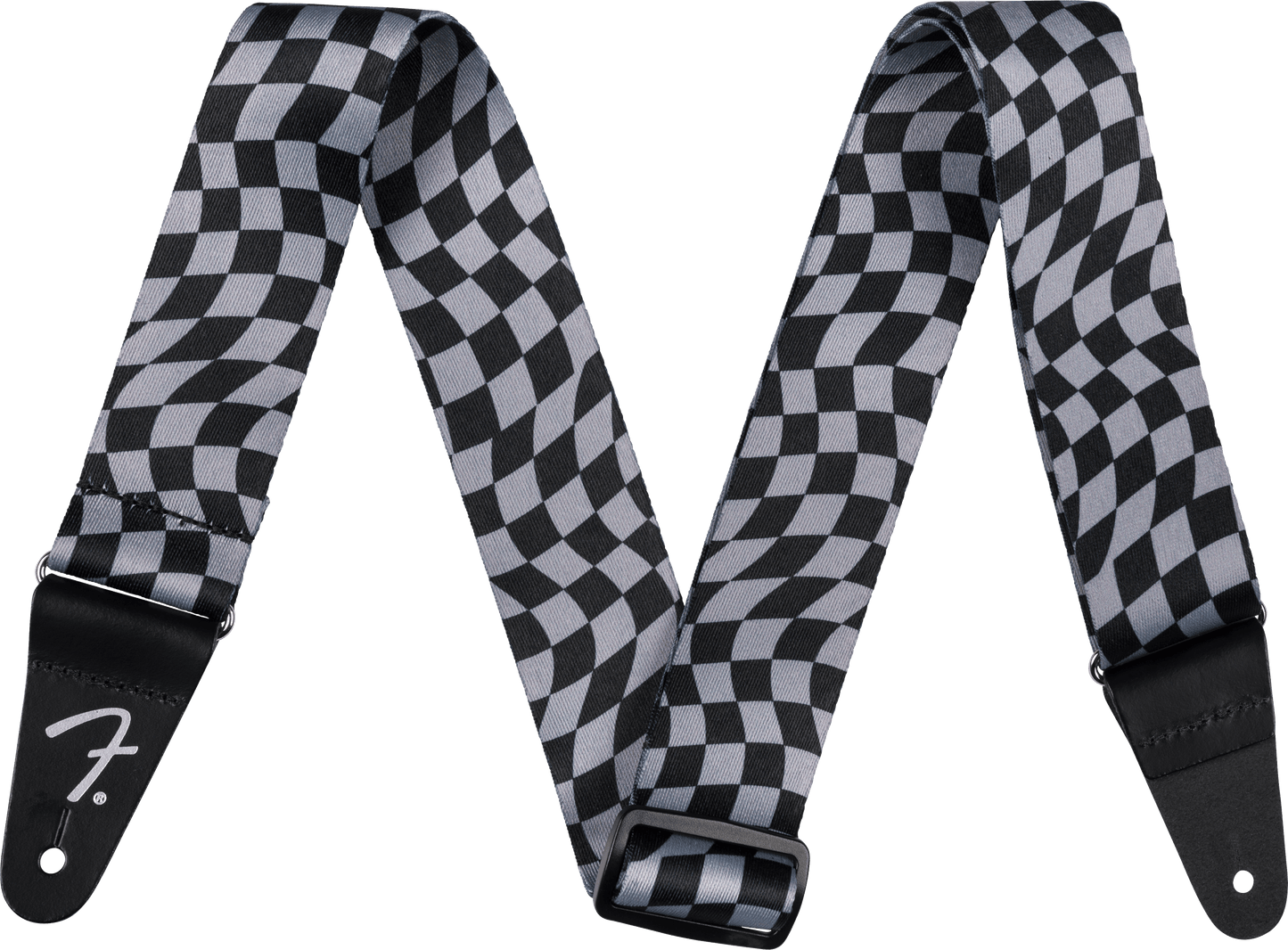 Wavy Checkerboard Polyester Strap
