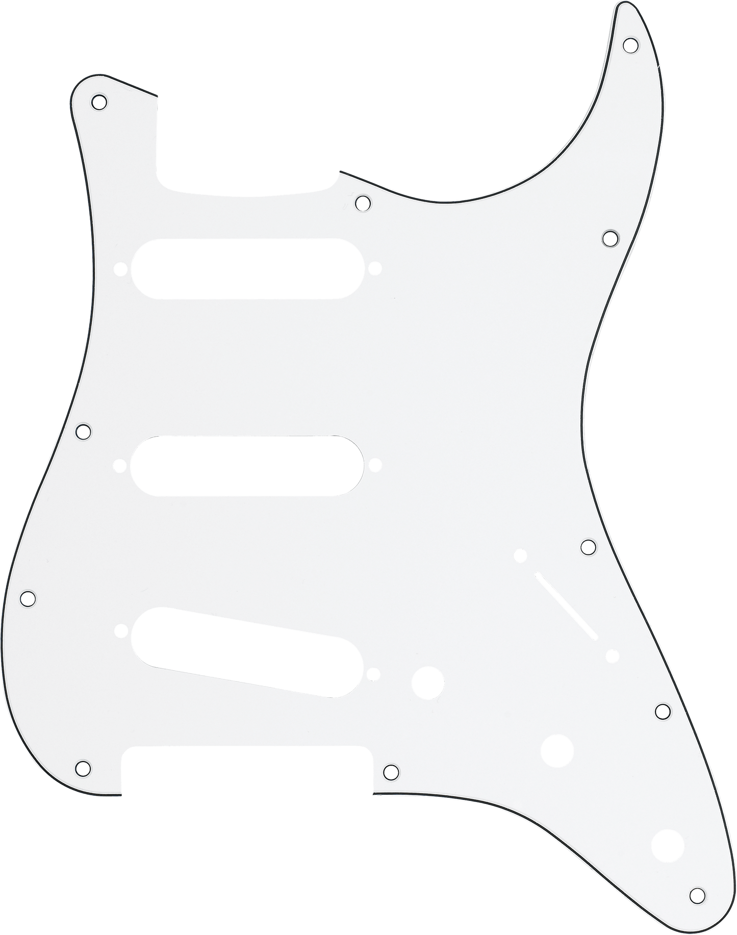 11-Hole Modern-Style Stratocaster S/S/S Pickguards