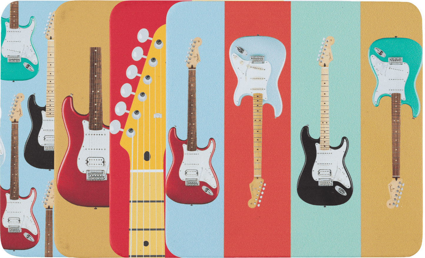 Fender® Stratocaster™ Modern Design Coaster Set