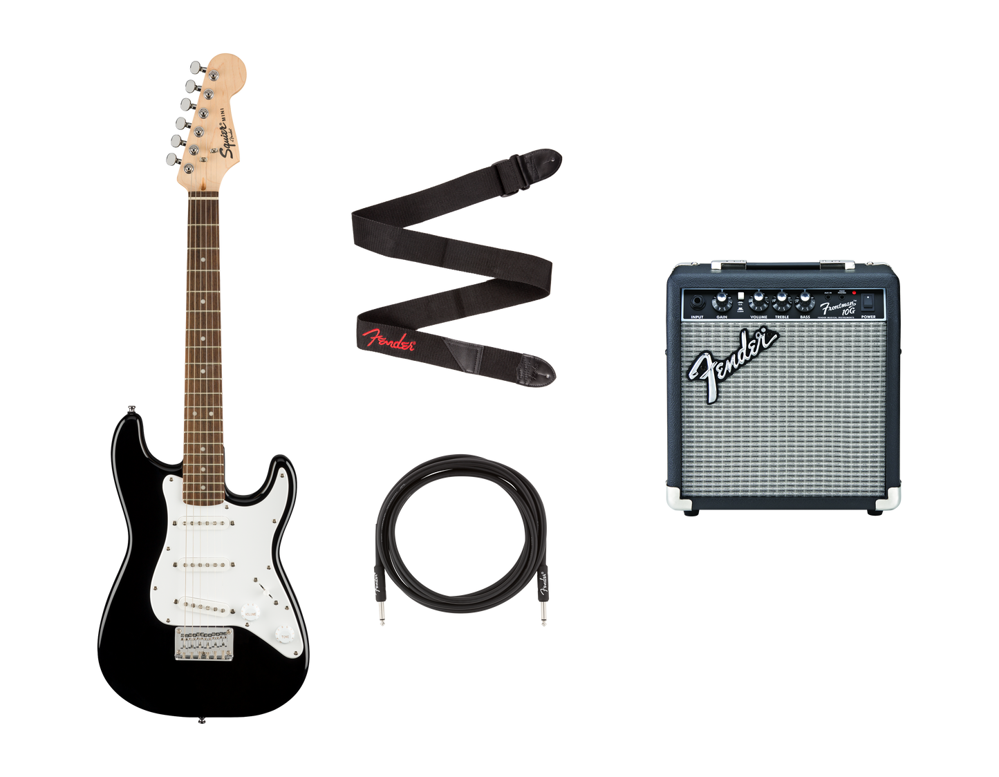 Squier Mini Stratocaster Bundle, Black